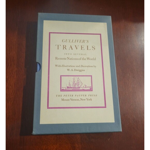 Jonathan Swift Gulliver’s Travels Peter Pauper Press with Slipcase Illustrated - Picture 1 of 5